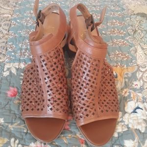 Franco Sarto stacked Heel Sandals Size 10
